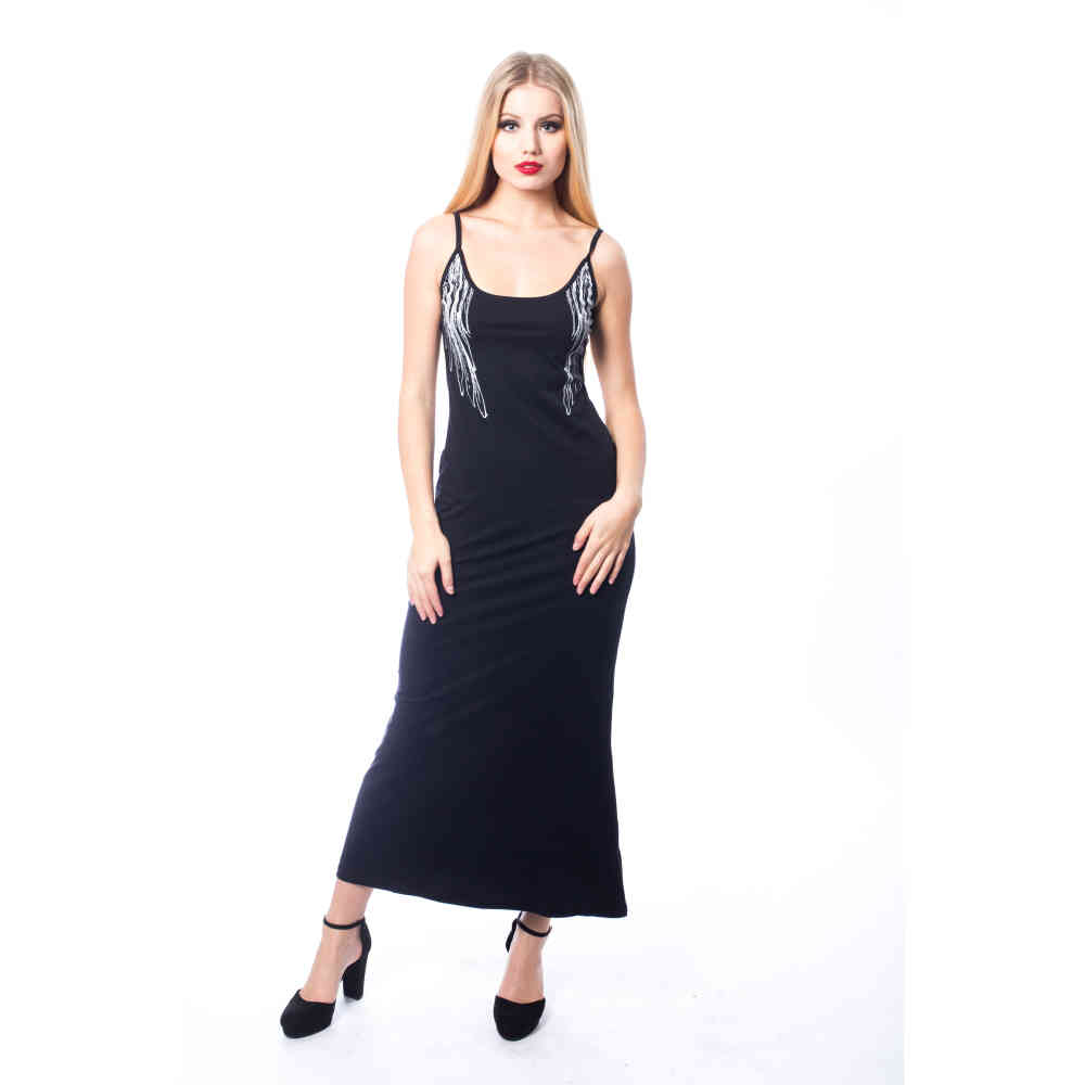 Innocent Lifestyle - ANGEL Robe longue maxi - Noir